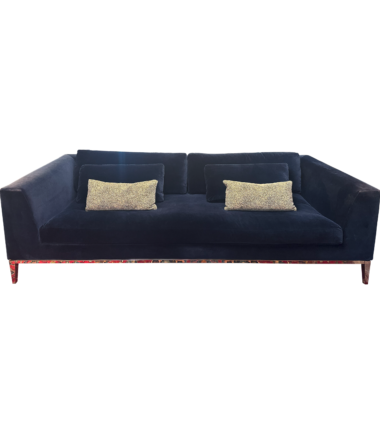 Blue Velvet Sofa Iso