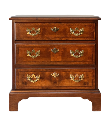 Burled Walnut Crossbanded Side Chest 1