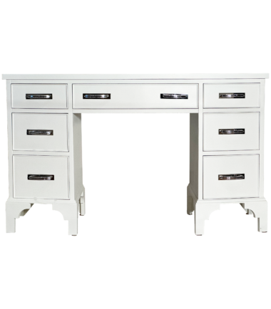 Double Pedestal Bow Front Desk 1