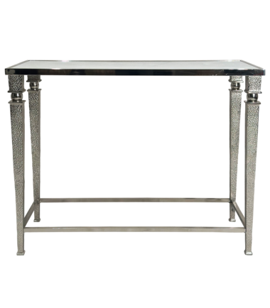 Fine Hammered Metal Console Table 2