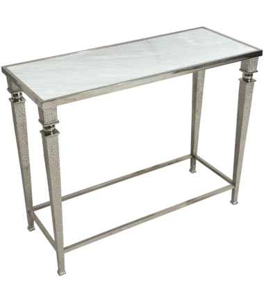 Fine Hammered Metal Console Table
