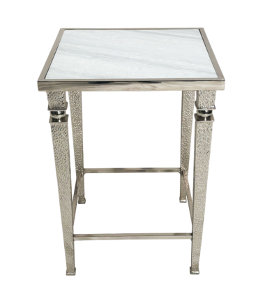 Fine Hammered Metal Side Table 2