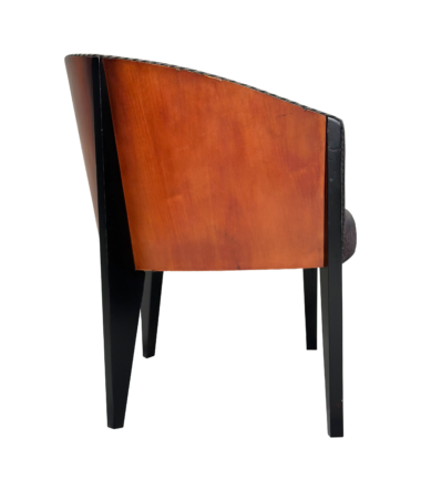 Grey Corduroy Art Deco Chair 2