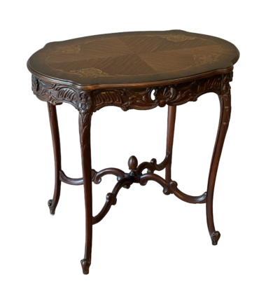 Louis Xv–style Inlaid Accent Table 2