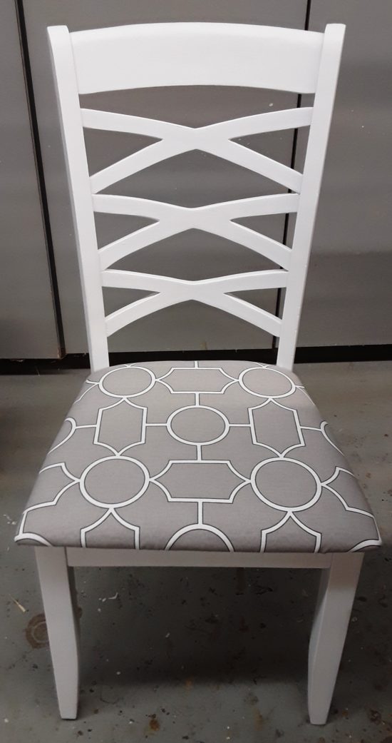 Set of 6 White Painted Dining Room Chairs Alexander's Fine Furniture