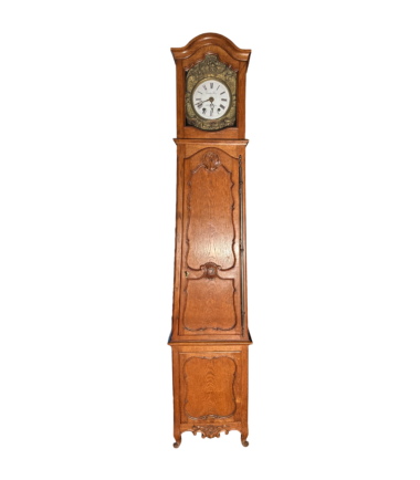 Tall Light Wood Grandfather Clock 1
