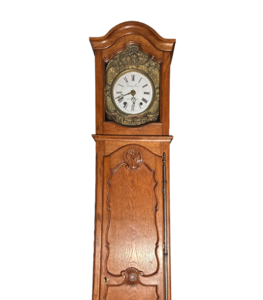 Tall Light Wood Grandfather Clock 2