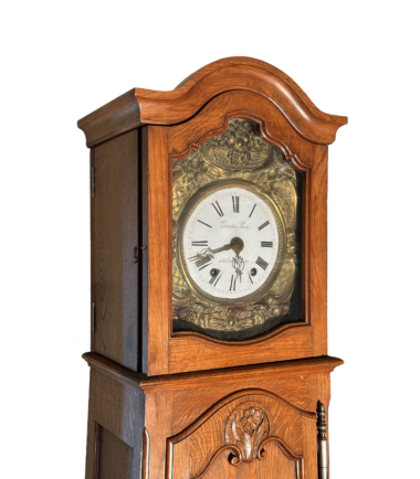 Tall Light Wood Grandfather Clock 3