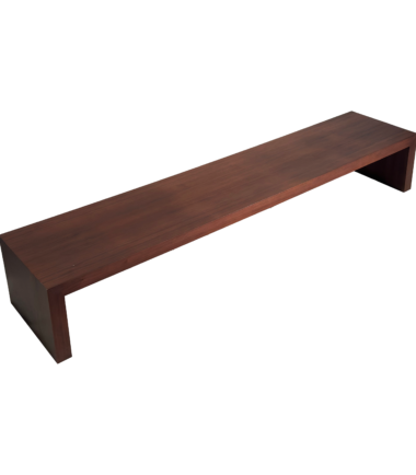 Walnut Display Table In Warm Natural Tone 1